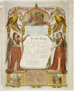 E. K. Eisenhart Sr.'s Baptism Certificate