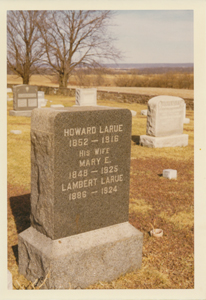 Howard LaRue's Grave, Larison's Corner Cemetery